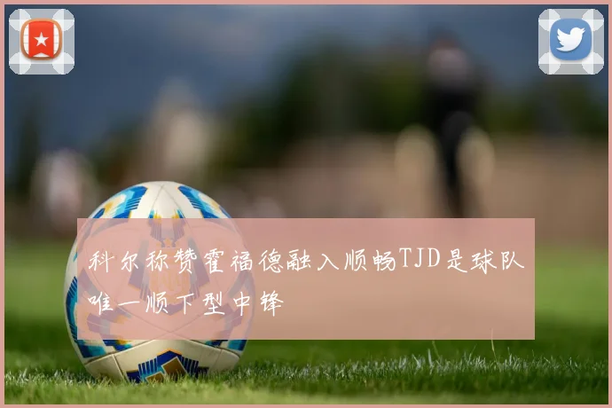 科尔称赞霍福德融入顺畅TJD是球队唯一顺下型中锋